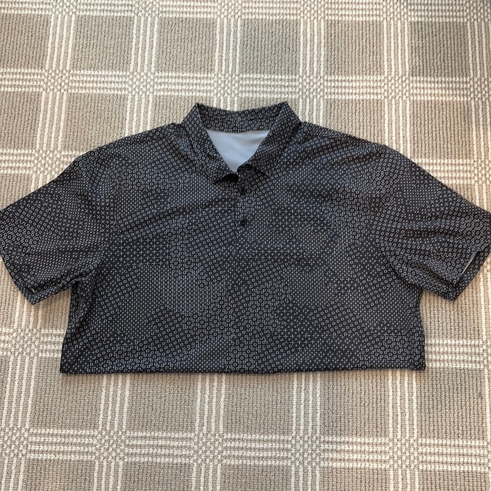 Mens Lululemon Short Sleeve Polo Shirt Size XL